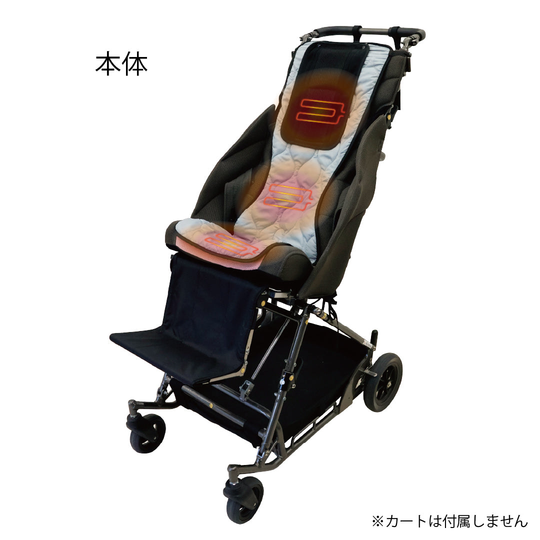 美品　ラッキー工業ファン付きクールシートバギー用　車椅子用 Lucky Industries(ラッキーインダストリーズ)介護バギー（車椅子